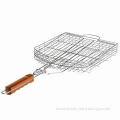 Over-sized Silver Non-stick Grilling Basket, 5-year Warranty
